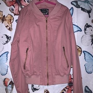 pink bomber jacket